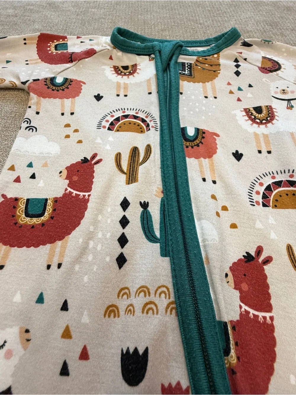 Little Sleepies Llama Love Zippy 0-3 Months